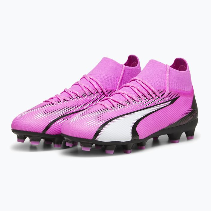 Детски футболни обувки PUMA Ultra Pro FG/AG Jr poison pink/puma white/puma black 10