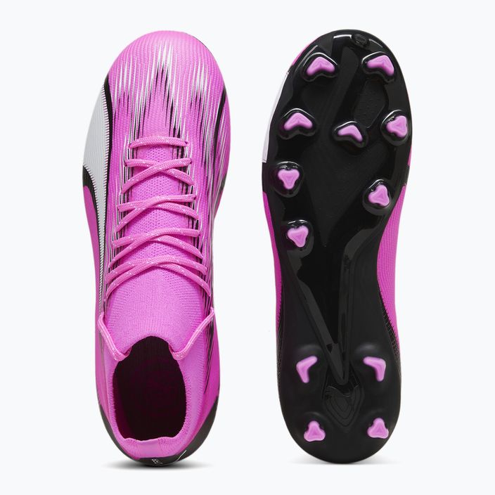Детски футболни обувки PUMA Ultra Pro FG/AG Jr poison pink/puma white/puma black 11