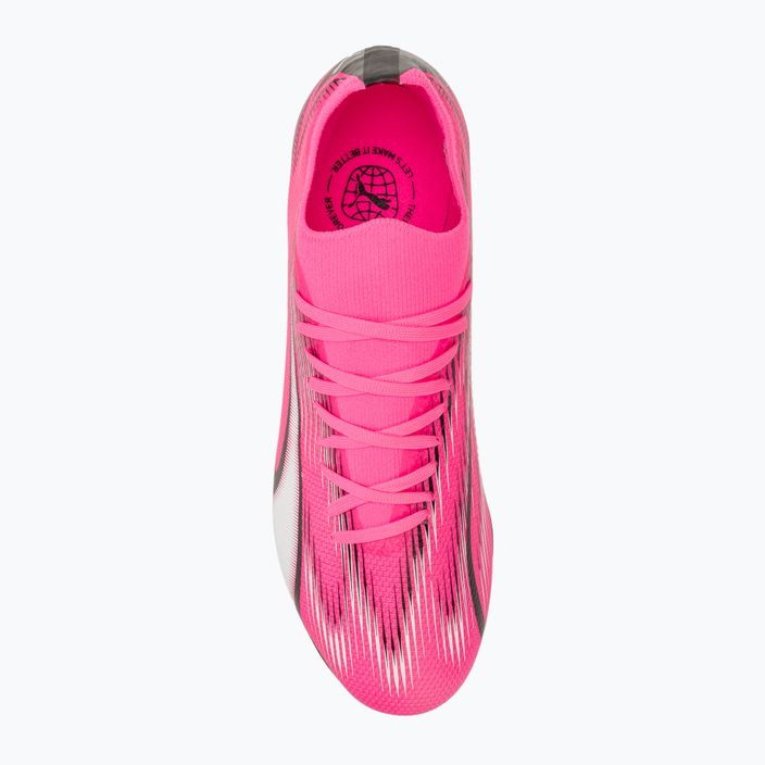 Футболни обувки PUMA Ultra Match MxSG отровно розово/пума бяло/пума черно 5