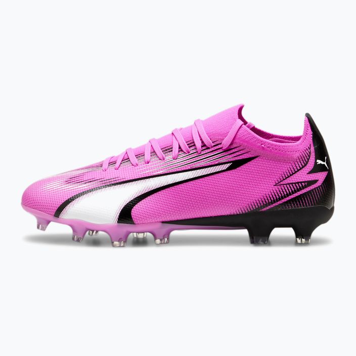 Футболни обувки PUMA Ultra Match FG/AG отровно розово/пума бяло/пума черно 8