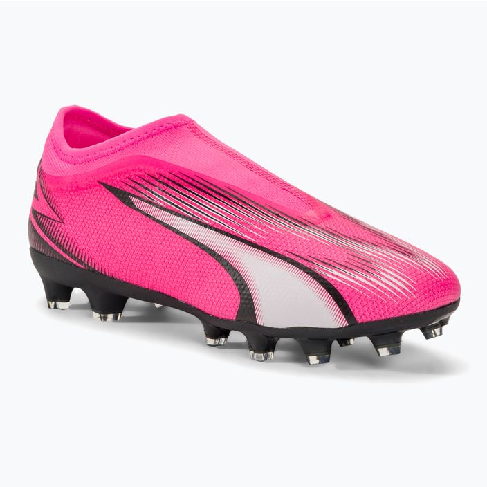 Детски футболни обувки PUMA Ultra Match LL FG/AG Jr poison pink/puma white/puma black