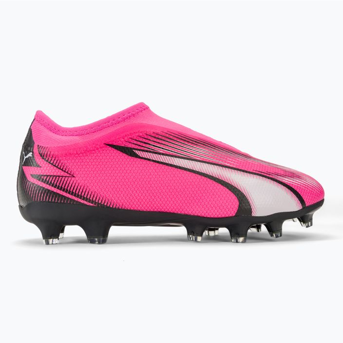 Детски футболни обувки PUMA Ultra Match LL FG/AG Jr poison pink/puma white/puma black 2