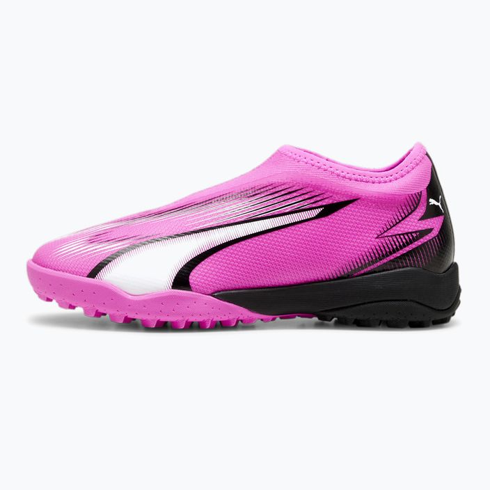 Детски футболни обувки PUMA Ultra Match LL TT + Mid Jr poison pink/puma white/puma black 8