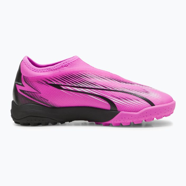 Детски футболни обувки PUMA Ultra Match LL TT + Mid Jr poison pink/puma white/puma black 9