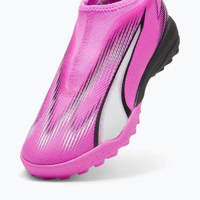 Детски футболни обувки PUMA Ultra Match LL TT + Mid Jr poison pink/puma white/puma black 12