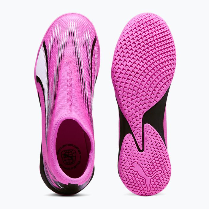 Детски футболни обувки PUMA Ultra Match LL IT+ Mid poison pink/puma white/puma black 11