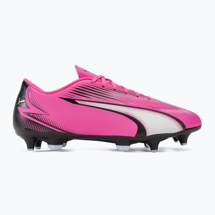 Футболни обувки PUMA Ultra Play MxSG отровно розово/пума бяло/пума черно 2