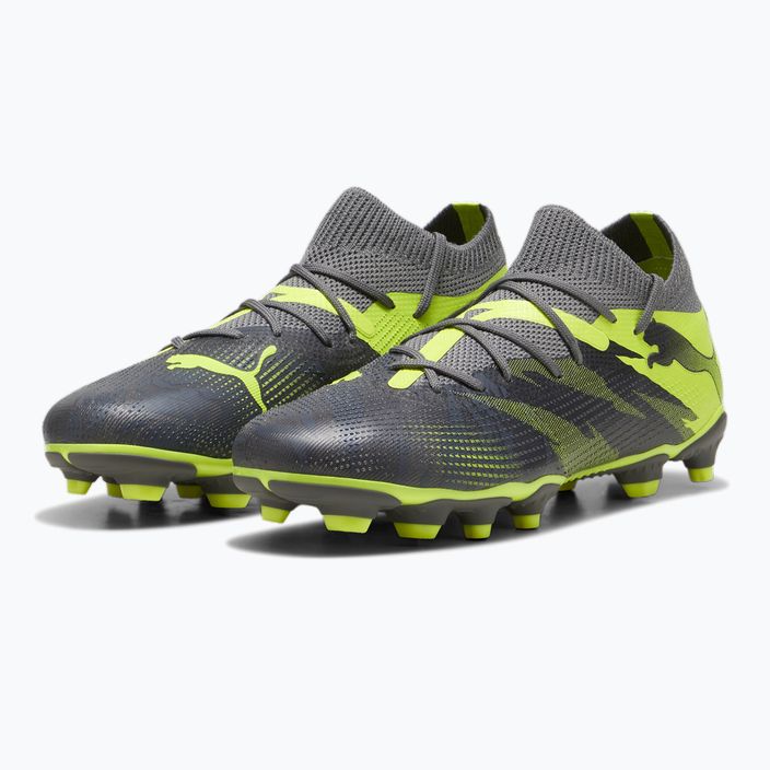 Детски футболни обувки PUMA Future 7 Match Rush FG/AG strong grey/cool dark grey/electric lime 10