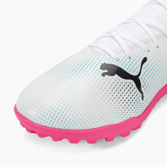 PUMA Future 7 Play TT футболни обувки puma white/puma black/poison pink 7