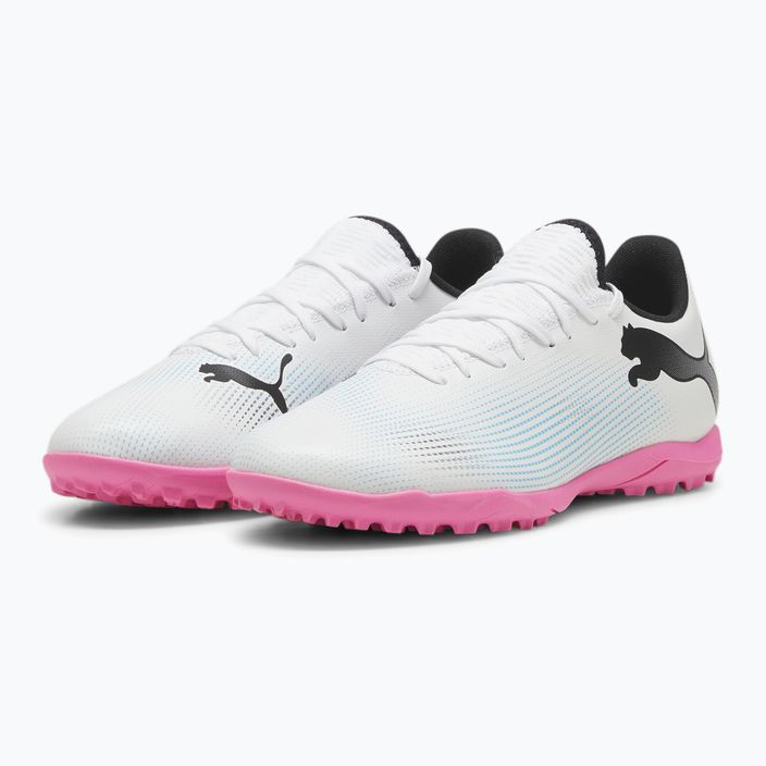 PUMA Future 7 Play TT футболни обувки puma white/puma black/poison pink 10