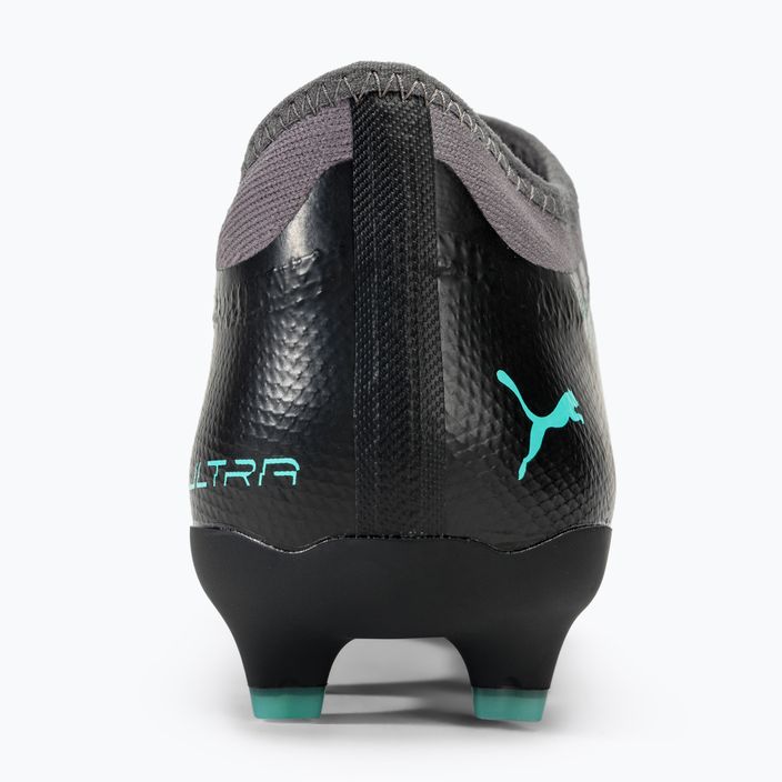 Детски футболни обувки PUMA Ultra Match LL Rush FG/AG strong gray/puma white/electro aqua 6