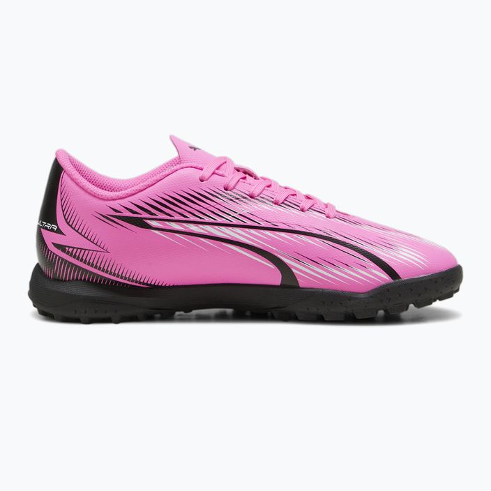 Детски футболни обувки PUMA Ultra Play TT Jr отровно розово/пума бяло/пума черно 9