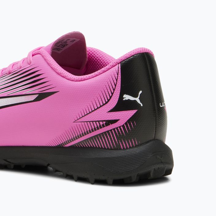 Детски футболни обувки PUMA Ultra Play TT Jr отровно розово/пума бяло/пума черно 13