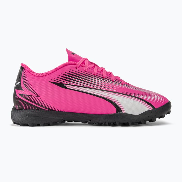 Детски футболни обувки PUMA Ultra Play TT Jr отровно розово/пума бяло/пума черно 2