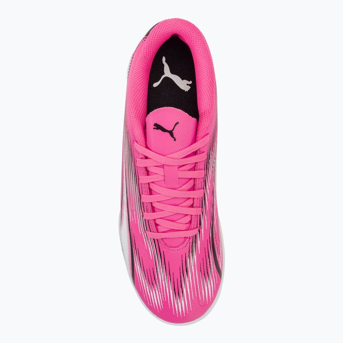 Детски футболни обувки PUMA Ultra Play TT Jr отровно розово/пума бяло/пума черно 5