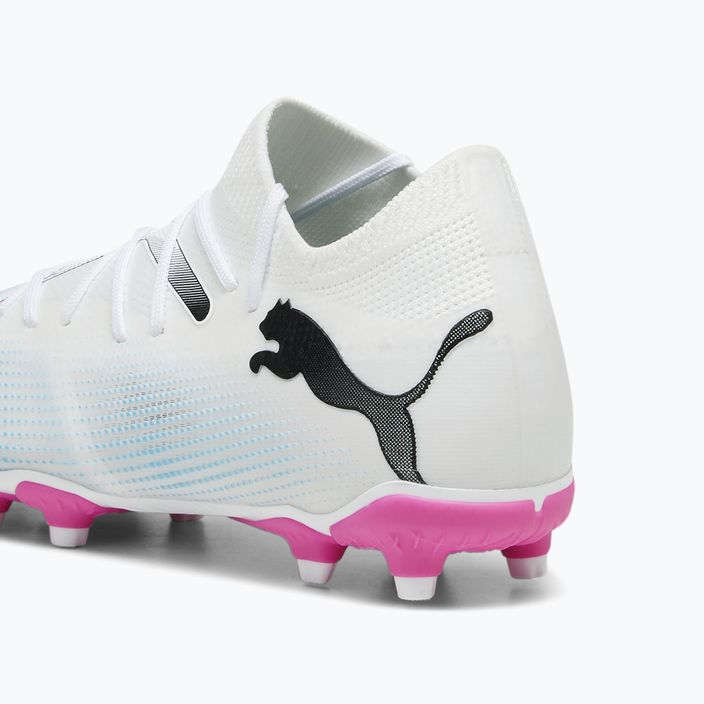 PUMA Future 7 Match FG/AG детски футболни обувки puma white/puma black/poison pink 13