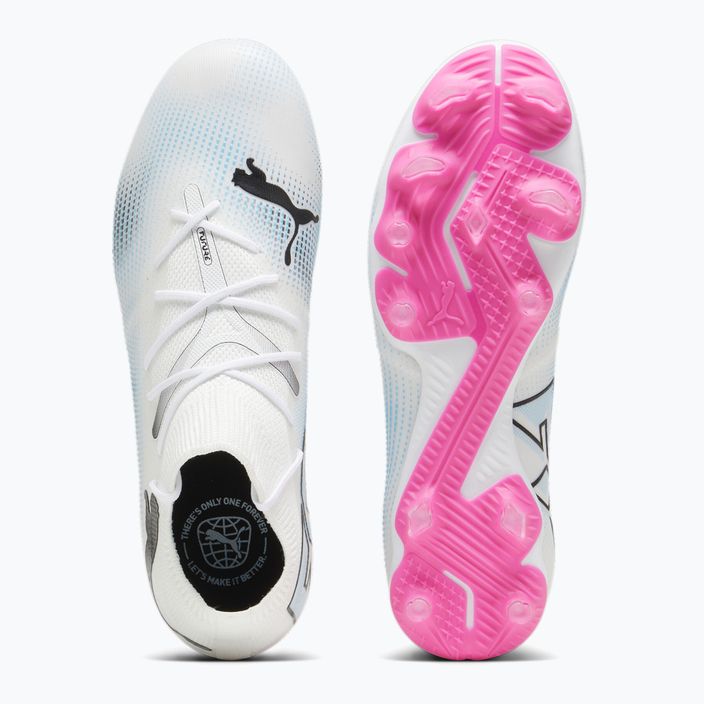 PUMA Future 7 Match FG/AG футболни обувки puma white/puma black/poison pink 11