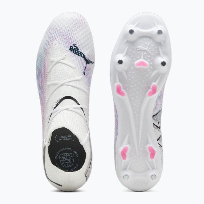 PUMA Future 7 Pro MxSG футболни обувки puma white/puma black/poison pink 11