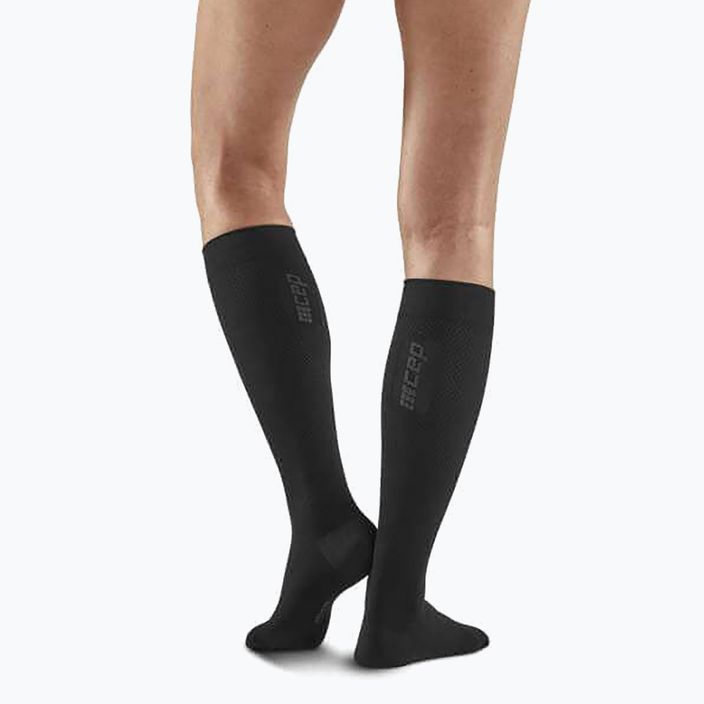 CEP Business v2 черни компресиращи чорапи за жени 3
