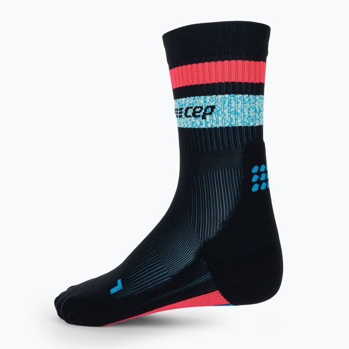 CEP Miami Vibes 80's мъжки компресиращи чорапи за бягане черни/сини/розови 4