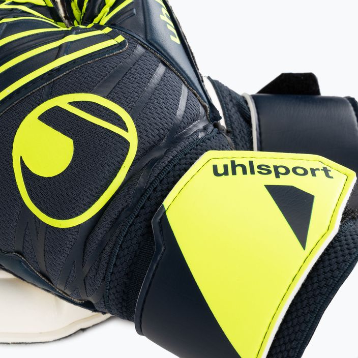 Вратарски ръкавици uhlsport Prediction Soft Pro black/white/fluo orange 3