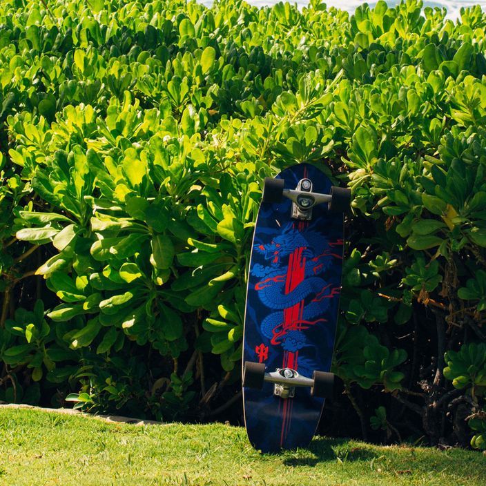Surfskate скейтборд Carver C7 Raw 34" Kai Dragon 2022 Цялостно синьо и червено C1013011143 10