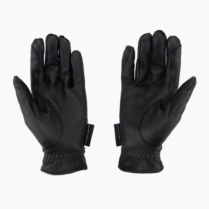 HaukeSchmidt Дамски фини черни ръкавици за езда 0111-201-03 2