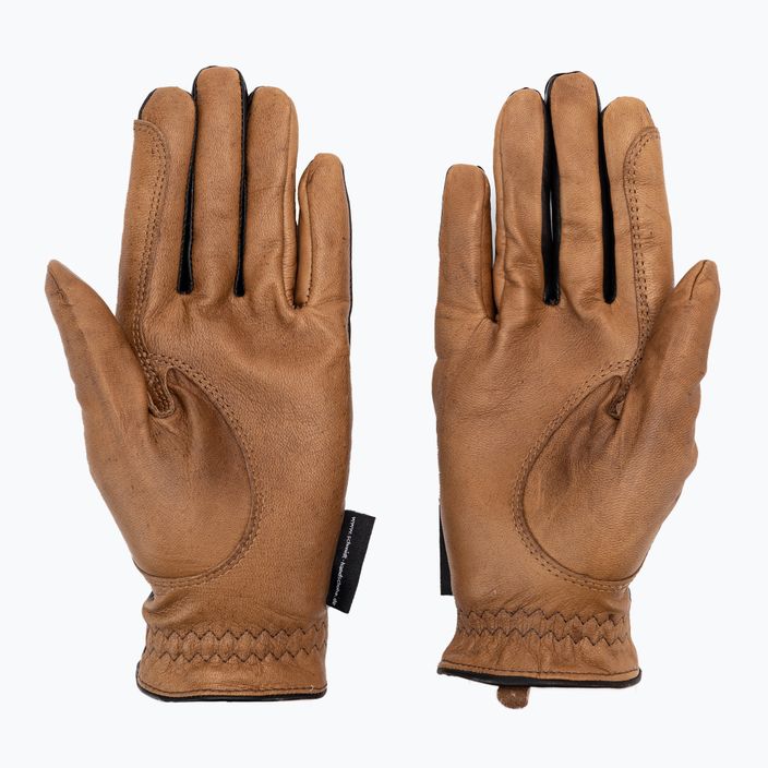 HaukeSchmidt Дамски кафяви ръкавици за езда 0111-201-47 2
