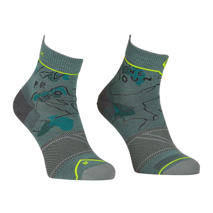 Мъжки чорапи за трекинг ORTOVOX Alpine Light Quarter grey 5489100003 2