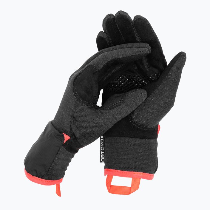 Дамски ски ръкавици ORTOVOX Fleece Grid Cover black raven