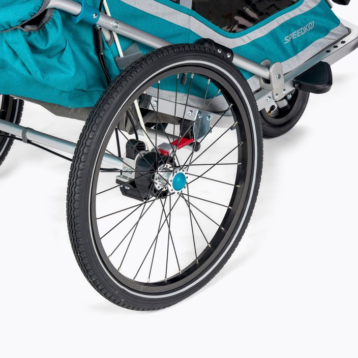 Ремарке за велосипед с една седалка Qeridoo Speedkid1 синьо Q-SK1-21-P 6