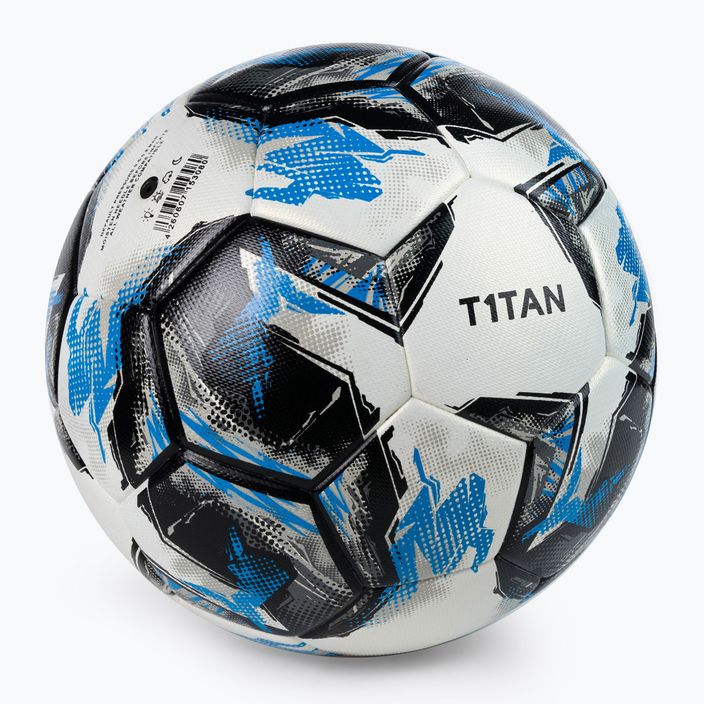 T1TAN Total Control футболна топка бяло и черно 201828