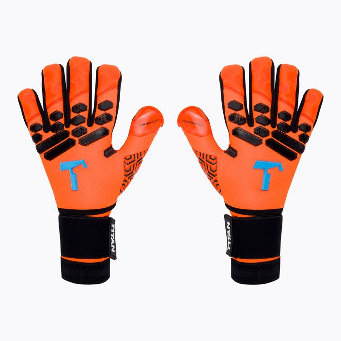 T1TAN Shocking Beast 2.0 Вратарски ръкавици (FP) оранжево/черно 202104