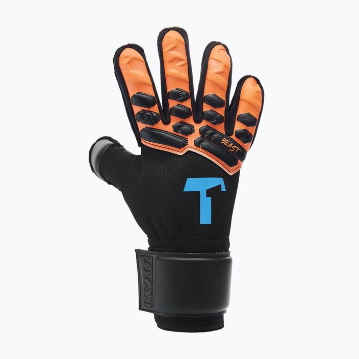 T1TAN Shocking Beast детски вратарски ръкавици черно-оранжеви 202105-04 5