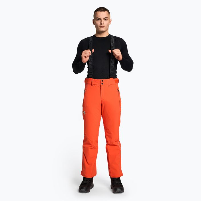 Мъжки ски панталони Descente Swiss mandarin orange