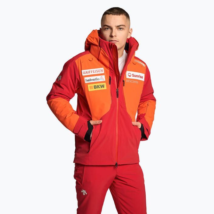 Мъжко ски яке Descente Swiss mandarin orange