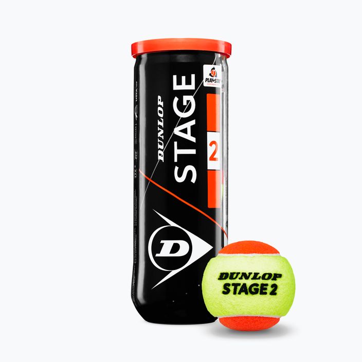 Детски топки за тенис Dunlop Stage 2 3 бр. оранжеви/жълти 601339