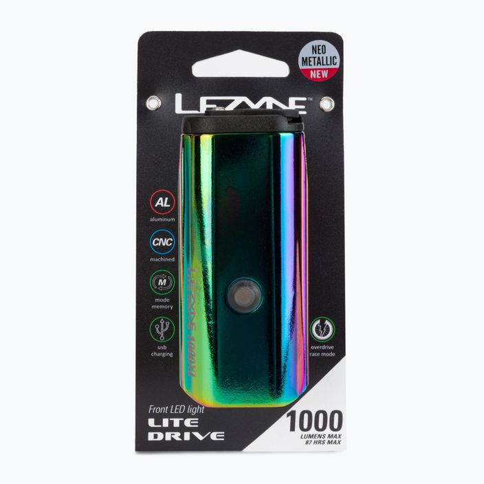 Lezyne LED LITE DRIVE 1000XL usb предна велосипедна лампа жълта LZN-1-LED-16-V230 5