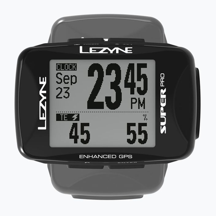 GPS брояч за велосипеди Lezyne Super Pro черен