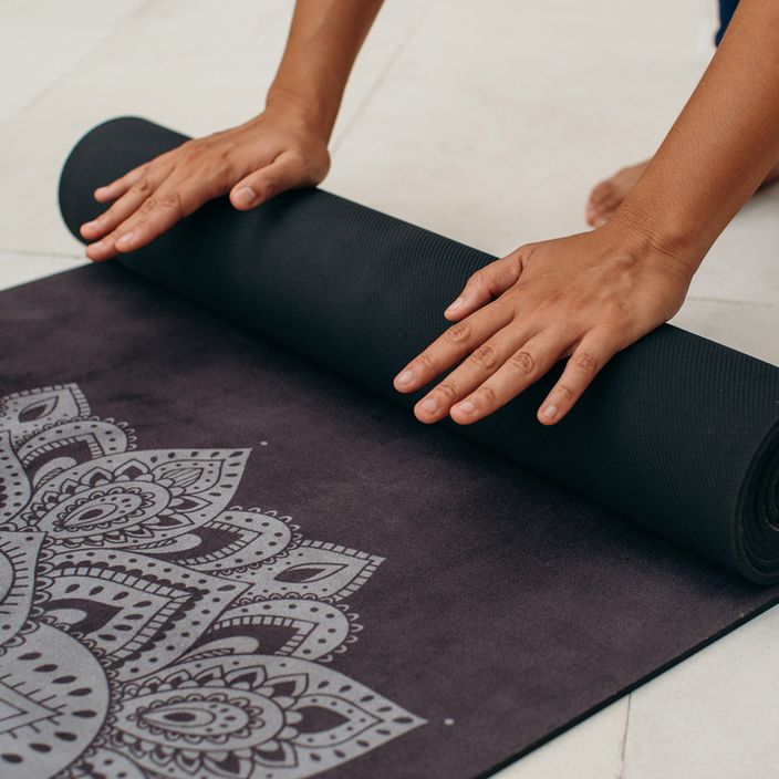 Yoga Design Lab Combo Yoga постелка за йога 1,5 мм черна Мандала Черно 8