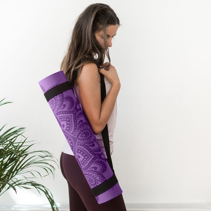 Yoga Design Lab Flow Pure 6 мм лилава мандала Лавандула постелка за йога 9