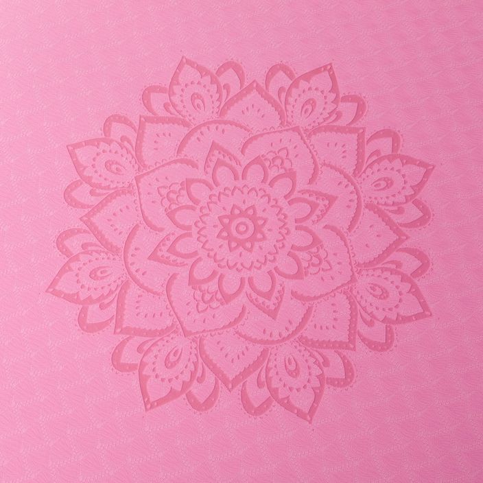 Yoga Design Lab Flow Pure 6 мм розов Мандала Роза постелка за йога 4