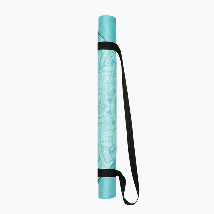 Постелка за йога Yoga Design Lab Curve 3,5 mm тюркоаз Mandala Turquoise 10