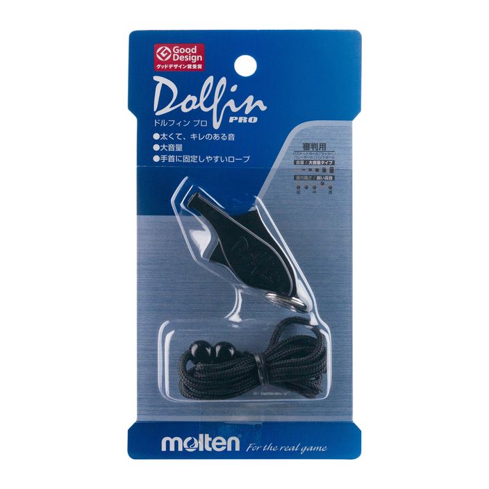 Molten Dolfin Pro свирка черна WDFPBK 2