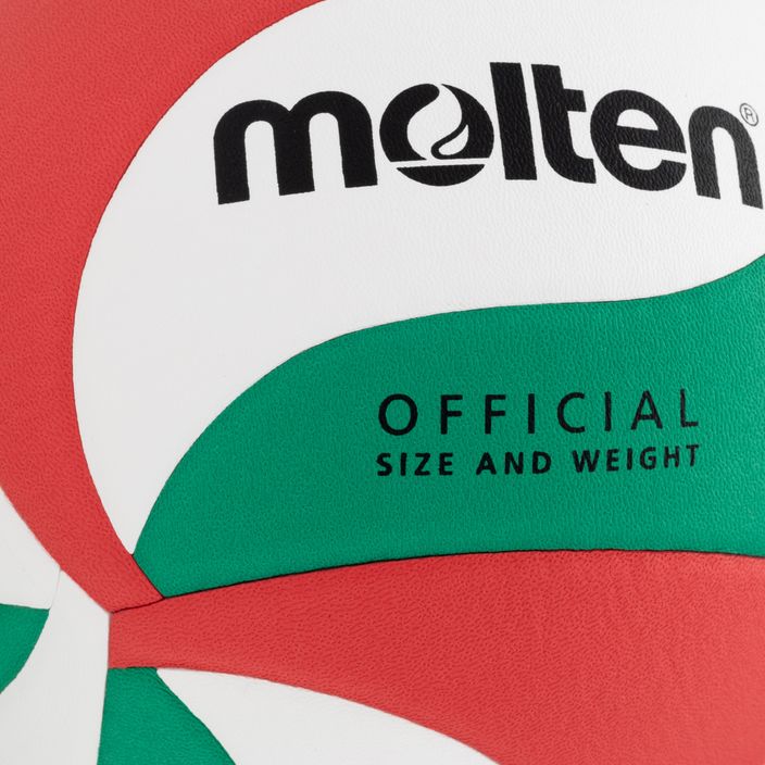Волейболна топка Molten V4M4000-4 бяла/зелена/червена размер 4 3