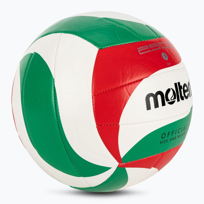 Molten волейбол V5M2500-5 бяло/зелено/червено размер 5 2