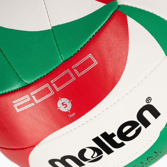 Molten волейболна топка V5M2000-5 бяло/зелено/червено размер 5 3