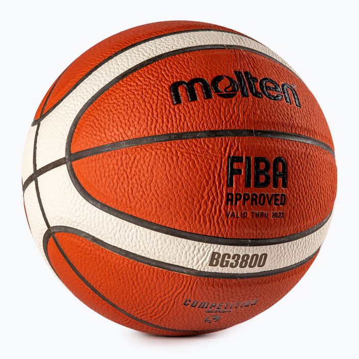 Разтопен баскетболен оранжев цвят на ФИБА BG3800