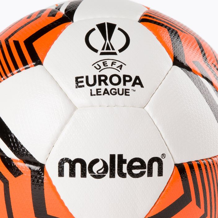 Molten Europa League 2021/22 футболна топка в бяло и оранжево F5U2810-12 3