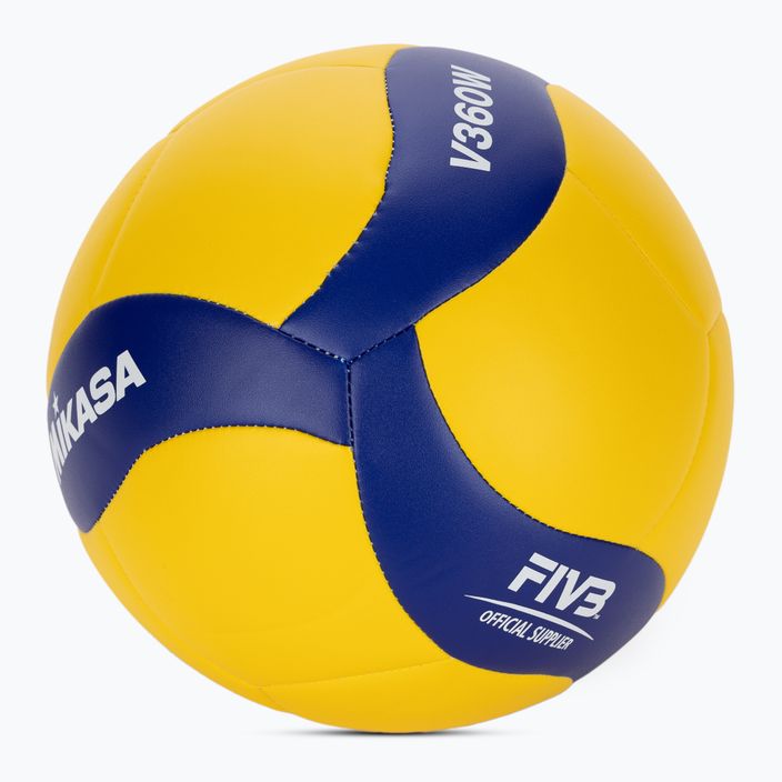 Mikasa волейбол V360W жълто/синьо размер 5 2
